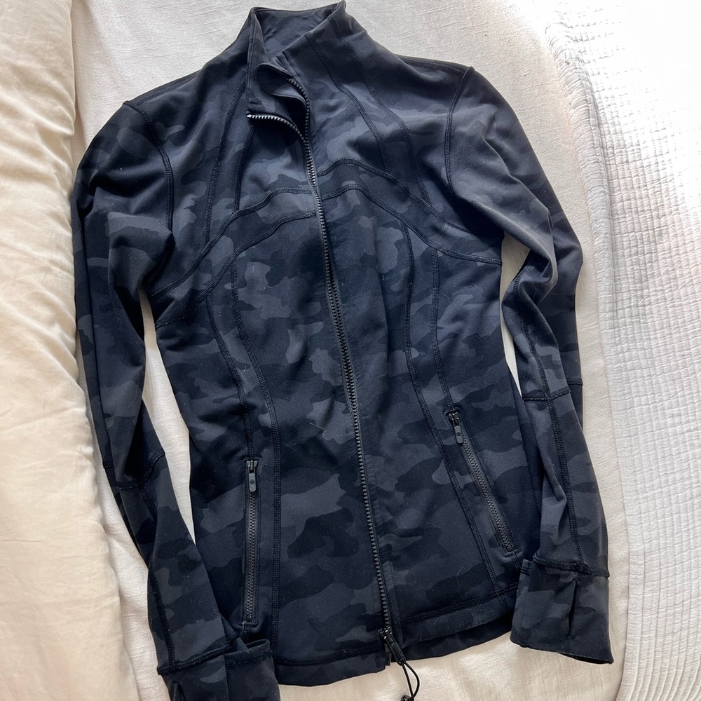 lululemon black camo define jacket
